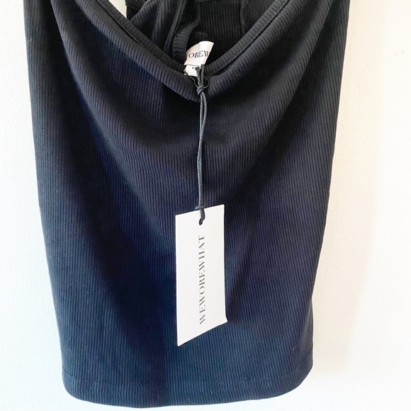 WeWoreWhat Black Strappy Crisscross Tank Top NEW - Picture 5 of 9